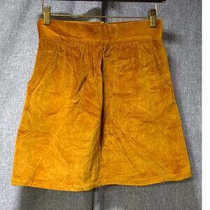 Steven Alan Mustard Yellow Velvet Skirt Women’s Size 2 – Made in USA